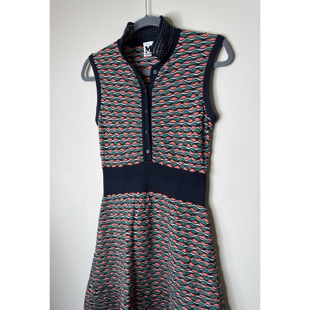 Missoni Patterned Button Front Dress Size 40 Small - Picture 2 of 6